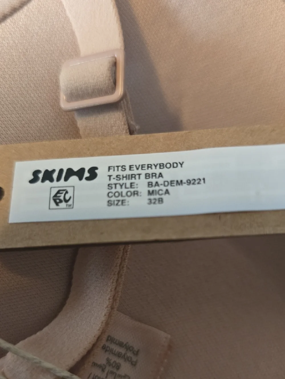 SKIMS Kim Kardashian Women's 32B Fits Everybody T-Shirt Bra New w/ Tags! - Picture 3 of 4